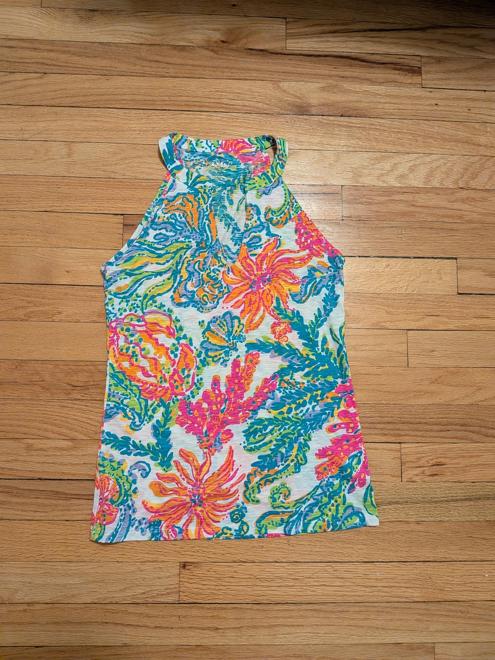 Lilly Pulitzer Arya Tank Top Size x small Ocean